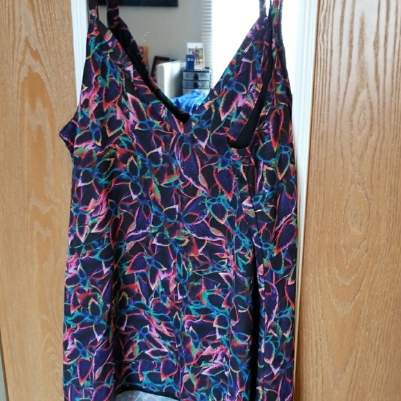 CITY CHIC Multicolored Floral Tank, Size XS - Picture 3 of 3
